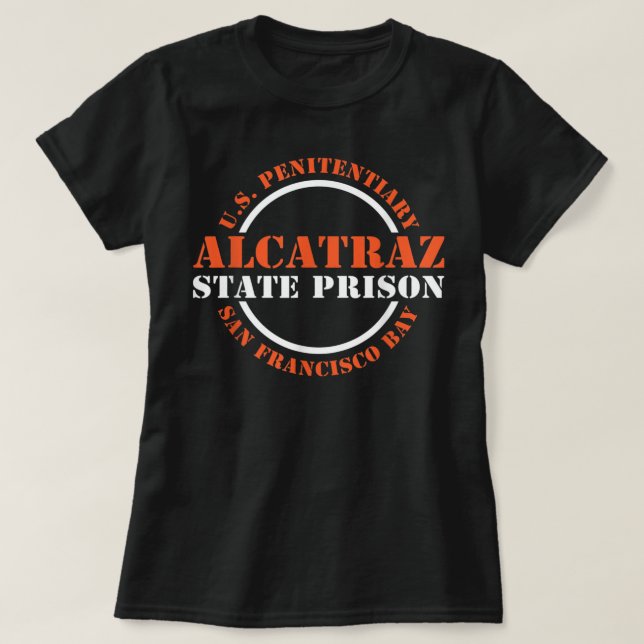 Alcatraz Symbolhirt US Penitentiary Prisoner Jail T Shirt (Design framsida)