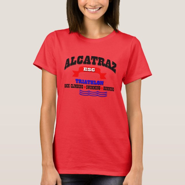 Alcatraz Triathlon Tee Shirt (Framsida)
