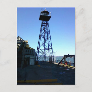 alcatraz vakt torn vykort