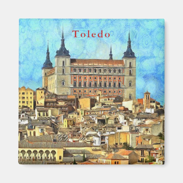 Alcazar Castle i Toledo. Magnet (Framsidan)