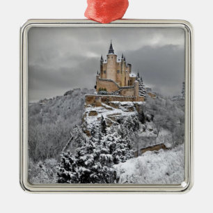 Alcazar de Segovia, Spanien Julgransprydnad Metall