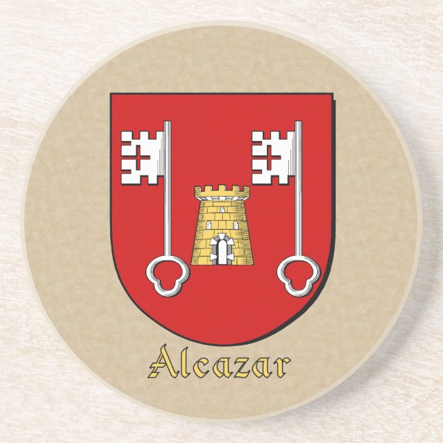 Alcazar Heraldic Shield Underlägg Sandsten (Framsidan)
