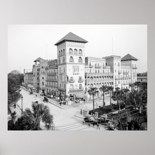 Alcazar Hotel, Saint Augustine, Florida, 1903 Poster (Framsidan)