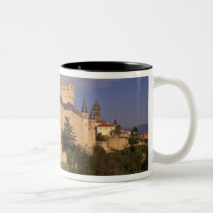 Alcazar och katedral, Segovia, Castile Leon, Två-Tonad Mugg