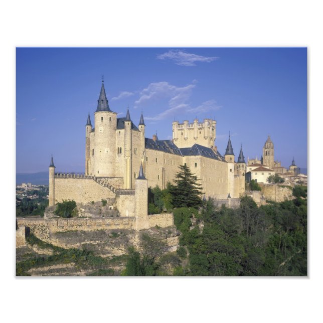 Alcazar, Segovia, Kastilien och León, Spanien Fototryck (Framsidan)