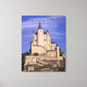 Alcazar, Segovia, Kastilien och Leon, Spanien, Une Canvastryck