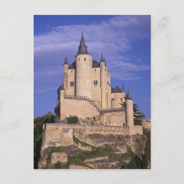 Alcazar, Segovia, Kastilien och Leon, Spanien, Une Vykort (Framsida)