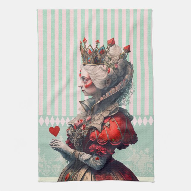 Alce in wonderland Queen of Hearts Kökshandduk (Vertikal)