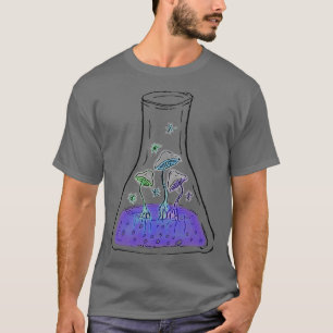 Alchemic Mushroom Elixir Alchemy Flask Psychedelic T Shirt