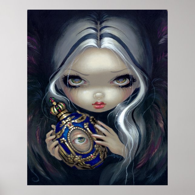 Alchemical Angel 4 ART PRINT gothic Fairy lowbrow Poster (Framsidan)