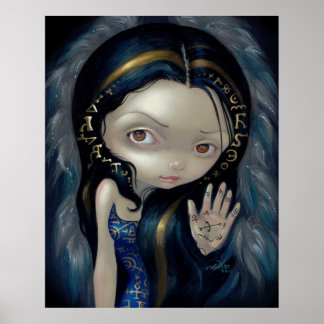 Alchemical Angel 5 ART PRINT gothic fairy alchemy Poster