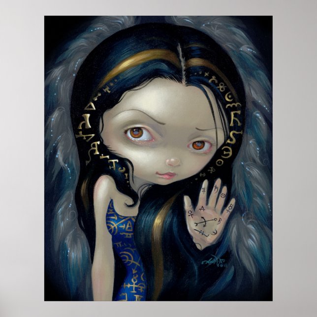 Alchemical Angel 5 ART PRINT gothic fairy alchemy Poster (Framsidan)