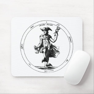Alchemical Mercury och Caduceus Musmatta