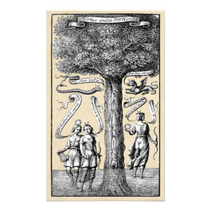 Alchemical Opposites United by Conjunction Fototryck