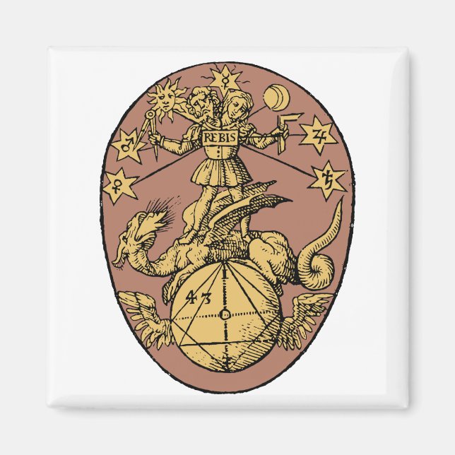 Alchemical Rebis Magnet (Framsidan)