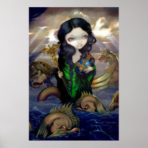 Alchemical Seas ART PRINT gothic alchemy lowbrow Poster