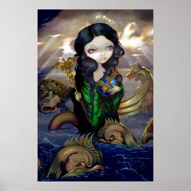 Alchemical Seas ART PRINT gothic alchemy lowbrow Poster (Framsidan)