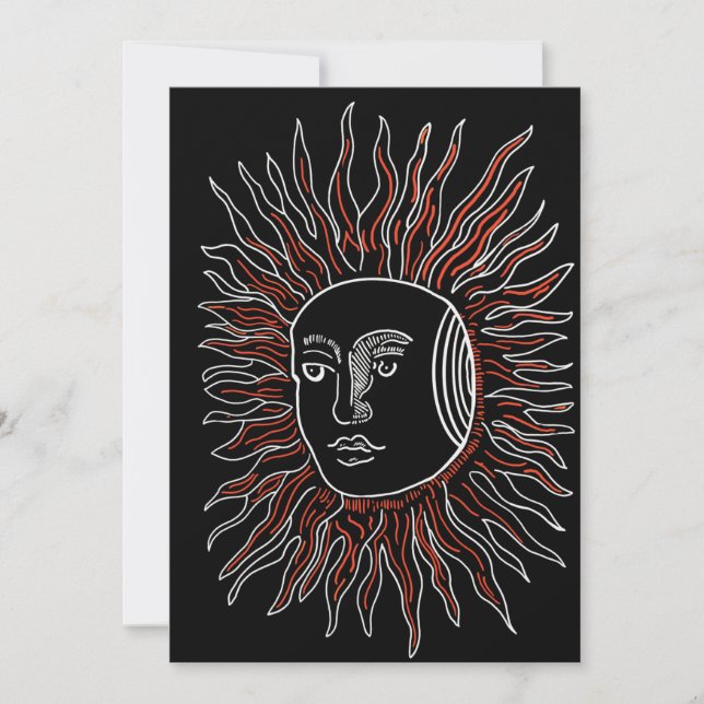 Alchemical Sol Blank Greeting Card Julkort (Framsida)