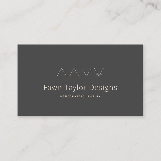 Alchemical Symbols Black Visitkort (Framsida)