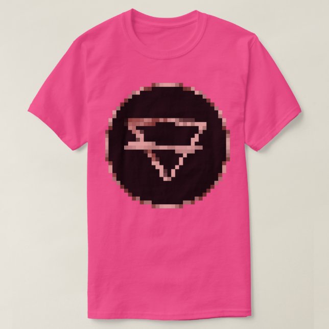 Alchemical Symbols Earth Pixel T Shirt (Design framsida)
