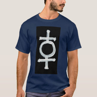 Alchemical Symbols Hematite Inverterad T Shirt