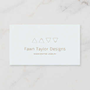 Alchemical Symbols Pastel Blue Visitkort