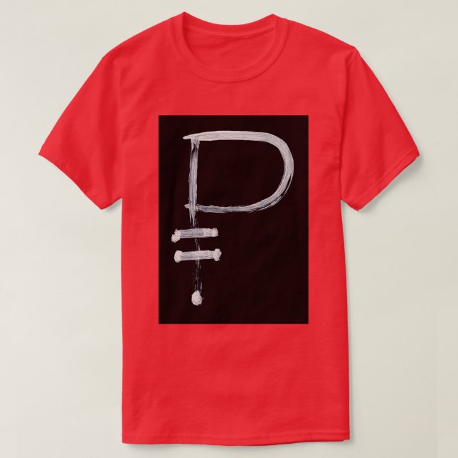 Alchemical Symbols Powder Inverted T Shirt (Design framsida)