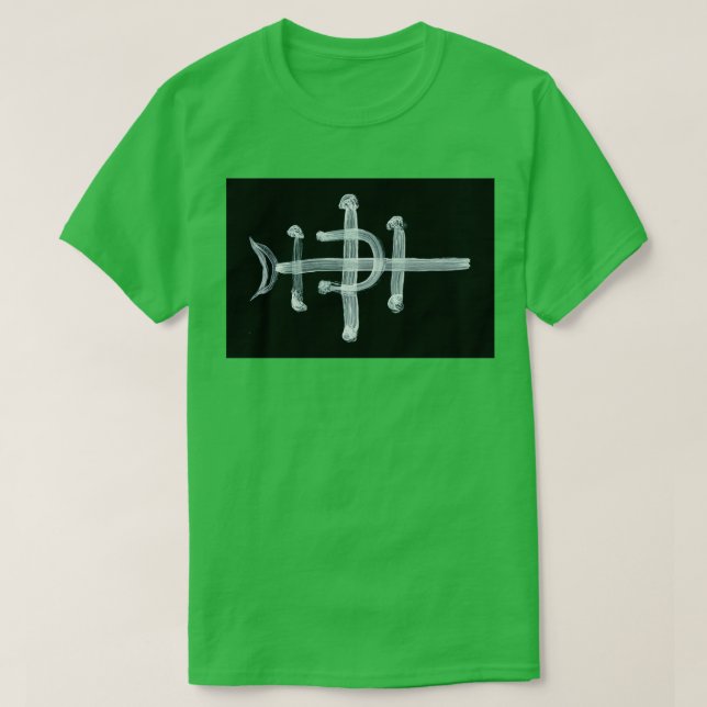 Alchemical Symbols Torrefaction of Silver inverted T Shirt (Design framsida)
