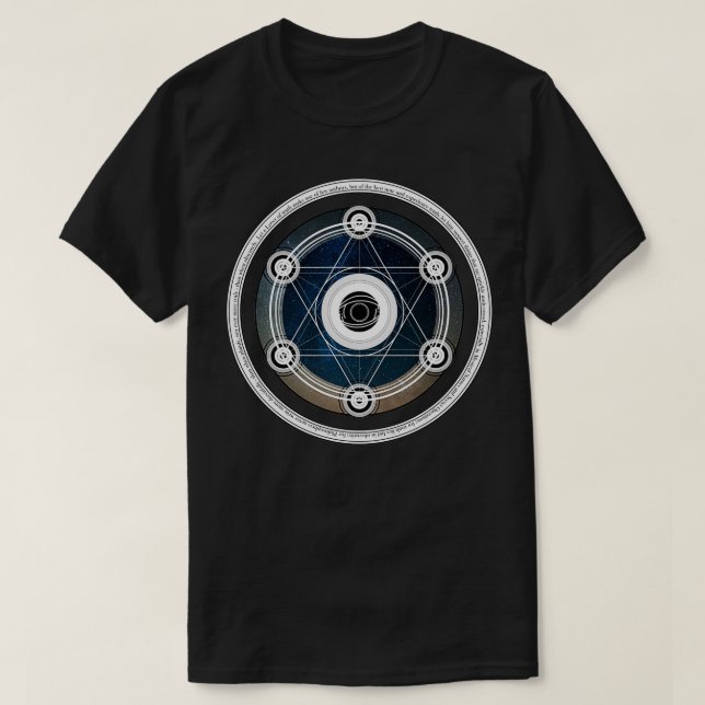 Alchemisk Helig-geometri T Shirt (Design framsida)