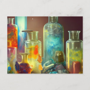 Alchemismens slitbara fantasykonst vykort