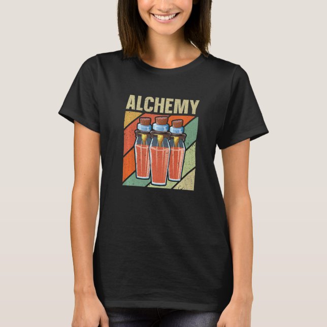 Alchemist Alchemy Potion Chemist Chemistry Magic L T Shirt (Framsida)