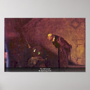 Alchemist av Spitzweg Carl Poster