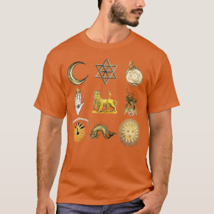 Alchemist Grimoire Magic Symbols T Shirt