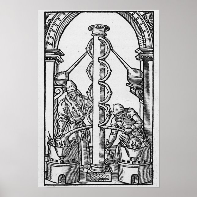 Alchemist i arbete poster (Framsidan)