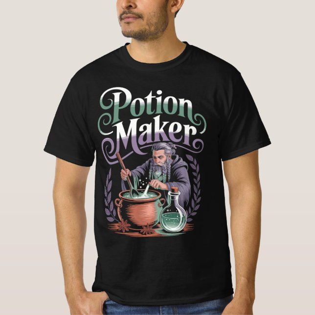 Alchemist Magier Potion Maker Zauberer Shirt T (Framsida)