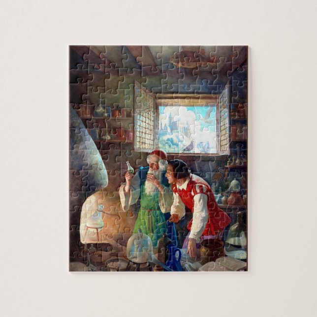 Alchemist Scientist Puzzle Pussel (Vertikal)