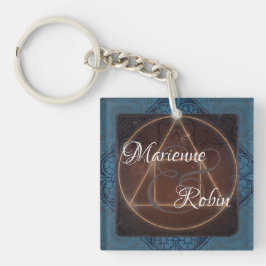 Alchemistens bröllop-esoteriska mystiska monogram