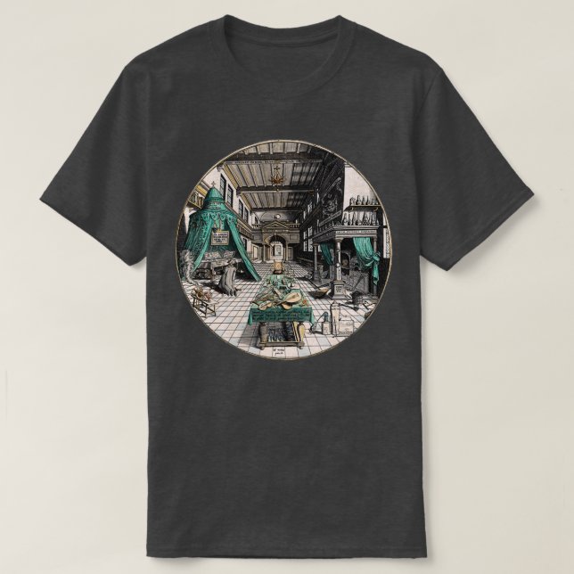 Alchemistx27s Laboratory by Heinrich Khunrath T Shirt (Design framsida)