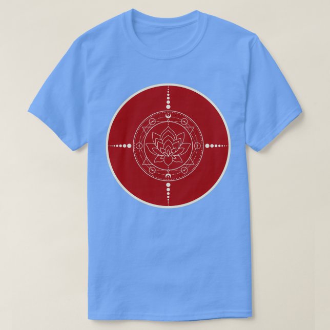 Alchemy Design 8 Red and Guld Circle T Shirt (Design framsida)