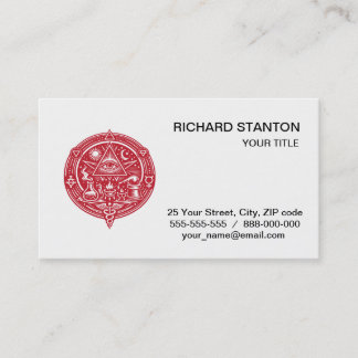 Alchemy emblem visitkort