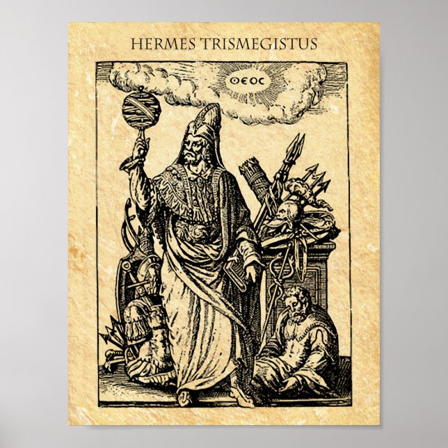 ALCHEMY HERMES TRISMEGISTUS POSTER (Framsidan)