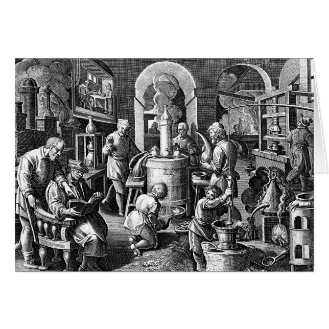 Alchemy Lab Science Greeting Card Hälsningskort (Framsidan Horizontal)
