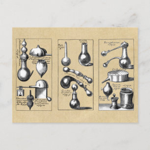 Alchemy Laboratory Mortar och Pestle Vykort