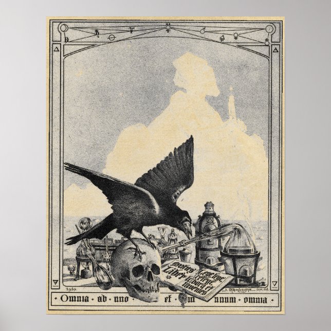 Alchemy Laboratory och Sphinx Sepia Poster (Framsidan)