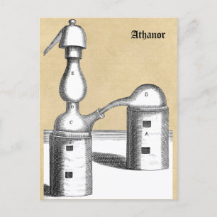 Alchemy Magic Athanor Furnace Vykort