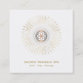 *~* Alchemy - Mandala Shaman Helig Geometry Fyrkantigt Visitkort