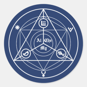 Alchemy manifest runt klistermärke