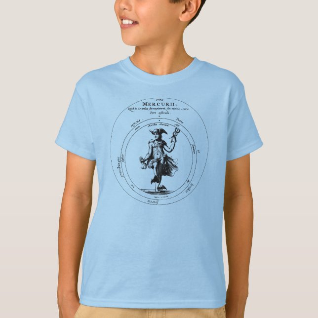 Alchemy och Mercury med Caduceus Tee (Framsida)
