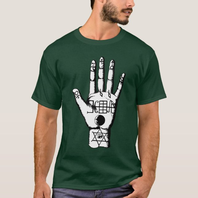 Alchemy och Palmistry II T Shirt (Framsida)