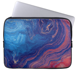 "Alchemy of Currents" - En färgstark Abstrakt Laptop Fodral